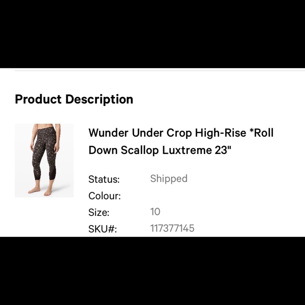 LULULEMON Wunder Under Crop